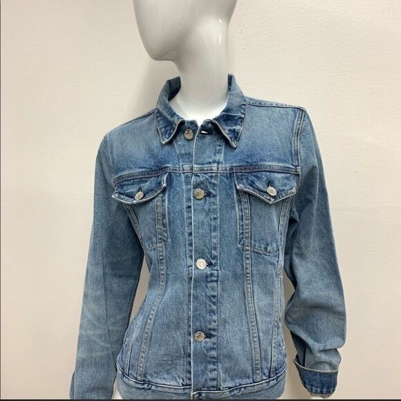 NWOT Helmut Lang Square Shoulder denim jac… - Picture 4 of 6